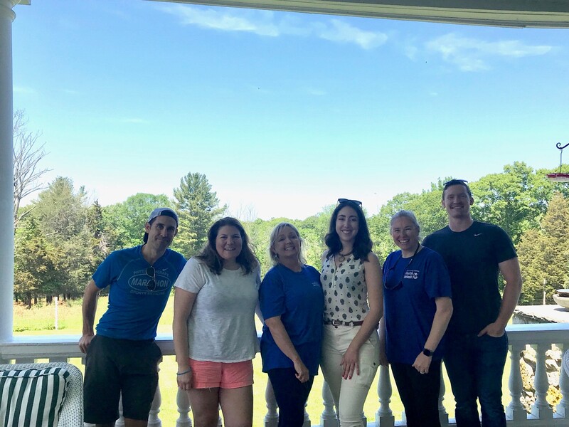 Ambassadors who participated in gardening project at Pat Roche Hospice Home: Adam Goodrich, Nicole Hales, Kim MacDonald, Gabi Guimaraes, Meaghan Groves, and Bill Kingdon