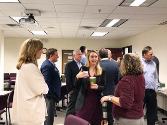 Attendees at Coffee Connections at NVNA and Hospice in Norwell