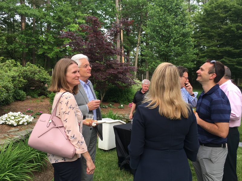 Attendees enjoy the Chamber Patio during Leadership on the Lawn event
