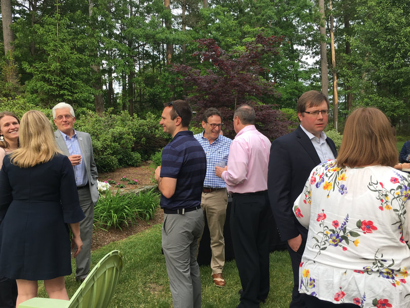 Attendees enjoy the Chamber Patio during Leadership on the Lawn event